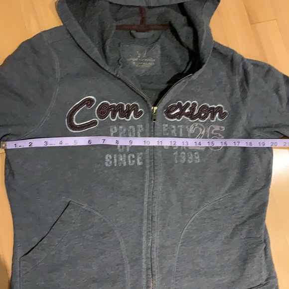 EUC Jacob Connexion Full Zip Grey Hoodie - size XL - Picture 7 of 16